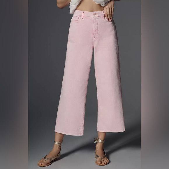 Good American Pants - NWT! Anthro Good American Good Waist Palazzo High-Rise Crop Wide-Leg Jeans 🎢